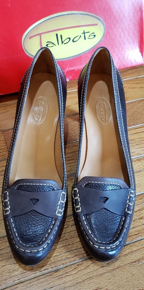 Talbots chocolate pumps